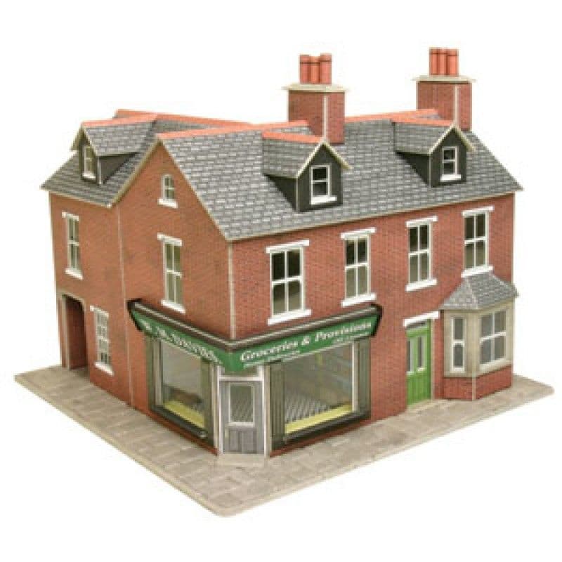 Metcalfe PO263 00/H0 Scale Corner Shop - Brick - LAST FEW - Item Discontinued