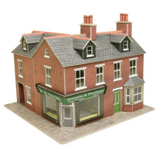 Metcalfe PO263 00/H0 Scale Corner Shop - Brick - LAST FEW - Item Discontinued