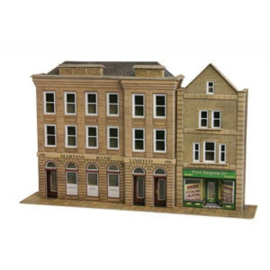 Metcalfe PO271 00/H0 Scale Low Relief Bank & Shop