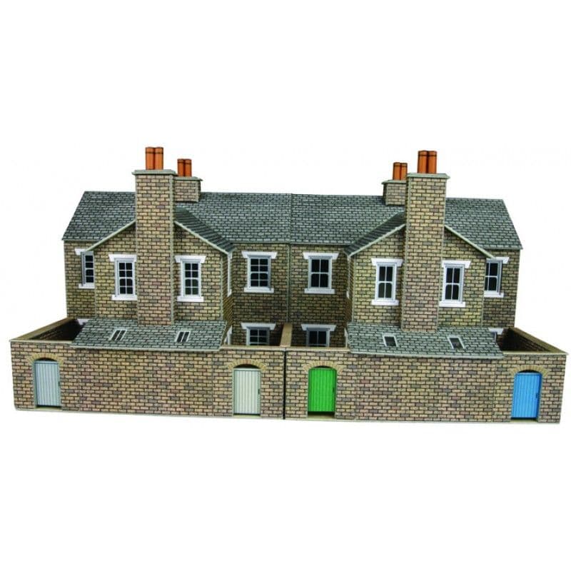 Metcalfe PO277 00/H0 Scale Low Relief House Back - Stone