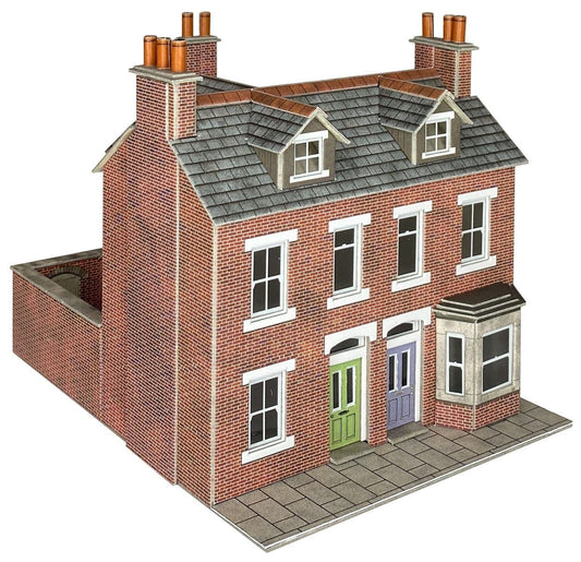 Metcalfe PO300 Terr Houses - Brick OO Gauge