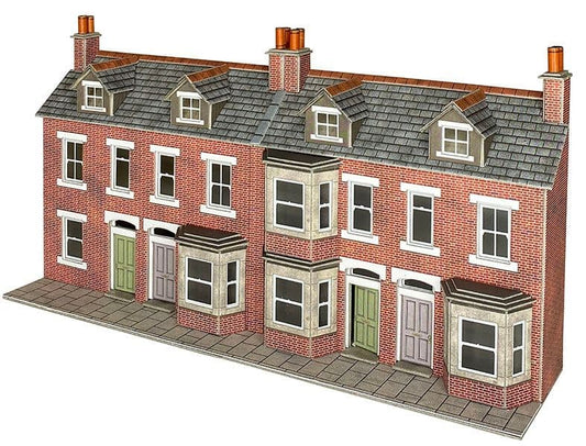 Metcalfe PO302 Terr House Fronts - Brick OO Gauge