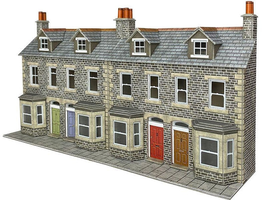 Metcalfe PO303 Terr House Fronts - Stone OO Gauge