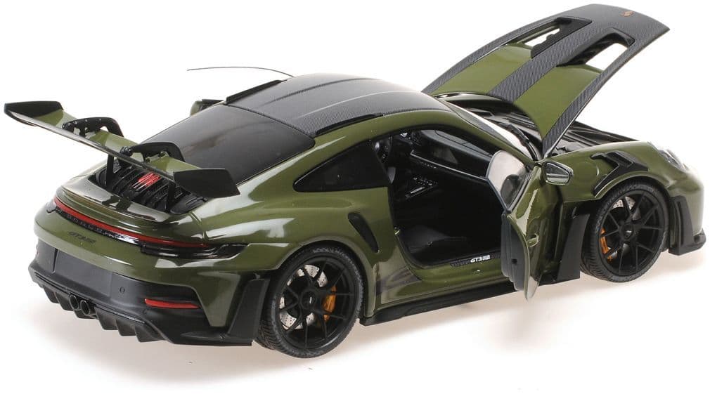 Minichamps 110 062027 Porsche 911 (992) Gt3Rs 2024, Nato Olive W Black Wheels 1:18 Scale *PRE ORDER £187.84*