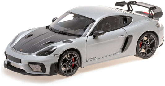 Minichamps 110 062122 Porsche Cayman Gt4 Rs 2024, Silver Metallic W/ Weissach Package 1:18 Scale *PRE ORDER £187.84*