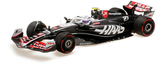Minichamps 117 240127 Moneygram Haas F1 Team Vf-24 Nicolas Hulkenberg, 2024 1:18 Scale *PRE ORDER £181.89*
