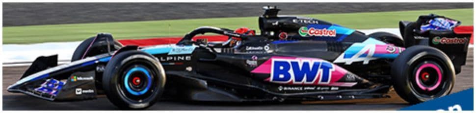 Minichamps 117 240131 Bwt Alpine F1 Team A524, Esteban Ocon 2024 1:18 Scale *PRE ORDER £181.89*