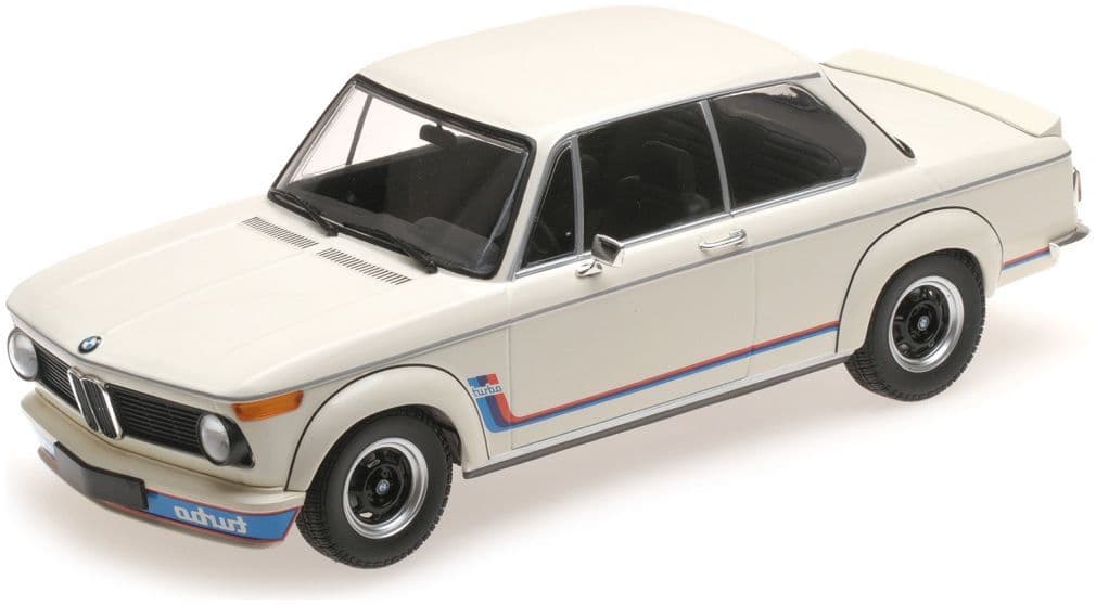 Minichamps 155 026200 Bmw 2002 Turbo, 1973, White 1:18 Scale *PRE ORDER £107.09*