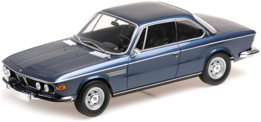 Minichamps 155 028032 Bmw 2800 Cs, 1968, Blue Metallic 1:18 Scale *PRE ORDER £107.09*