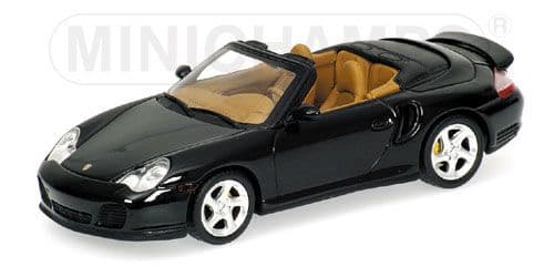 Minichamps 400 062732, Porsche 911 Turbo Cabrio, Met Green, LAST FEW.