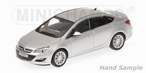 Minichamps 410 042000, Opel Astra 4-Door 2012, Silver, LAST FEW.