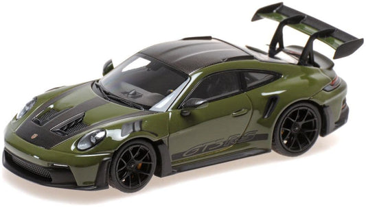 Minichamps 410 062110 Porsche 911 (992) Gt3Rs 2024, Nato Olive W Black Wheels 1:43 Scale *PRE ORDER £53.54*