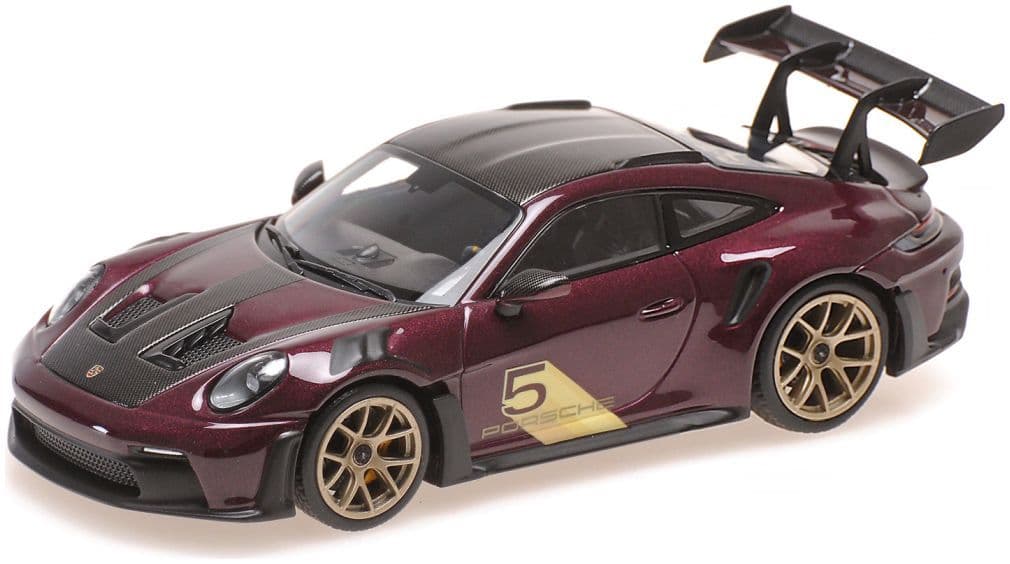 Minichamps 410 062112 Porsche 911 (992) Gt3Rs 2023, Purple W Gold Wheels 1:43 Scale *PRE ORDER £53.54*