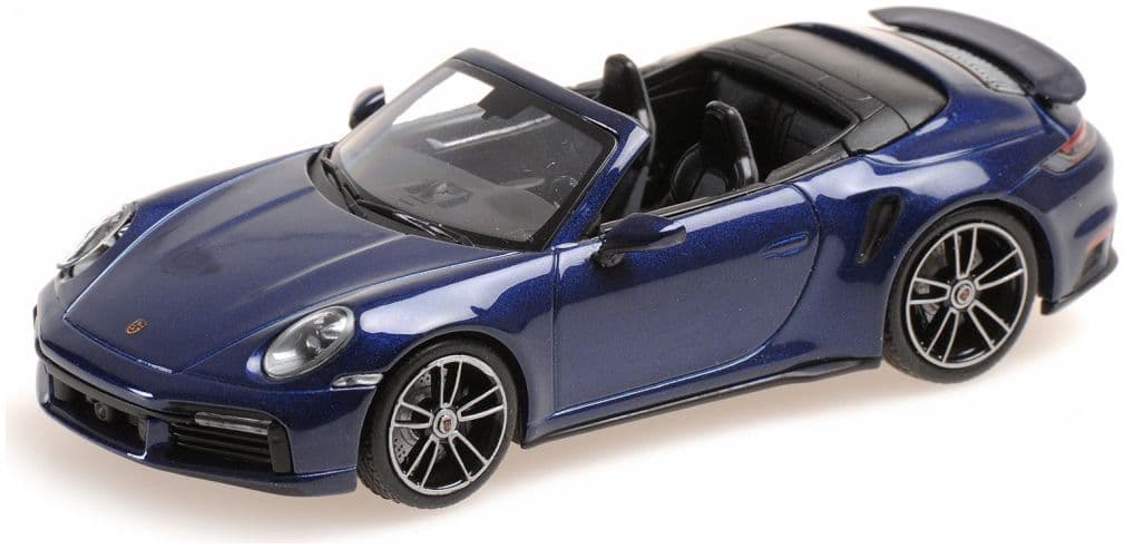 Minichamps 410 069480 Porsche 911 (992) Turbo S Cabriolet 2019, Blue Metallic 1:43 Scale *PRE ORDER £51.84*