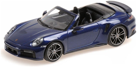 Minichamps 410 069480 Porsche 911 (992) Turbo S Cabriolet 2019, Blue Metallic 1:43 Scale *PRE ORDER £51.84*