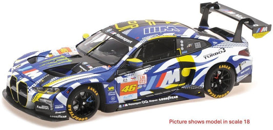 Minichamps 410 242446 Bmw M4 Gt3 2024 V. Rossi/Harthy 24H Le Mans 1:43 Scale *PRE ORDER £62.89*
