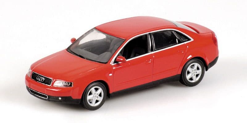 Minichamps 430 010102, Audi A4 2000, Red, LAST FEW.