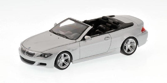 Minichamps 431 026031, Bmw 6-Series Cabriolet 2006, Silver, LAST FEW.