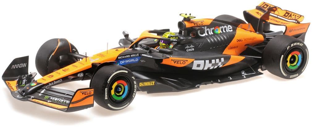 Minichamps 537 241904 Mclaren Formula 1 Team Mcl38 Lando Norris, Winner Miami GP 2024 1:18 Scale *PRE ORDER £181.89*