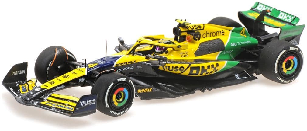 Minichamps 537 245104 McLaren MCL38 Lando Norris Monaco 2024 (Resin) 1:43 Scale *PRE ORDER £73.09*
