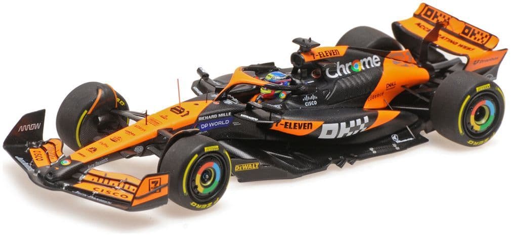 Minichamps 537 245681 McLaren F1 Team MCL38 Oscar Piastri 1st Win Hungarian 2024 1:43 Scale *PRE ORDER £73.09*