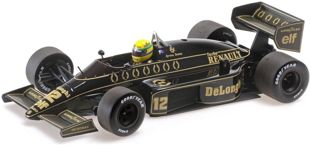 Minichamps 540 863812 Lotus Renault 98T Ayrton Senna, 1986, Dirty Version 1:18 Scale *PRE ORDER £160.64*
