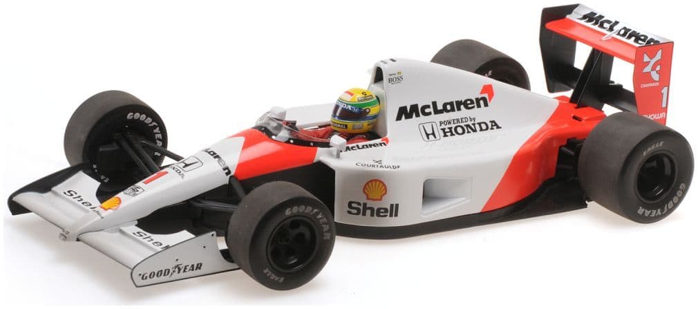 Minichamps 540 913801 Mclaren Honda Mp4/6, Dirty Version 1991 A. Senna World Champion 1:18 Scale *PRE ORDER £160.64*