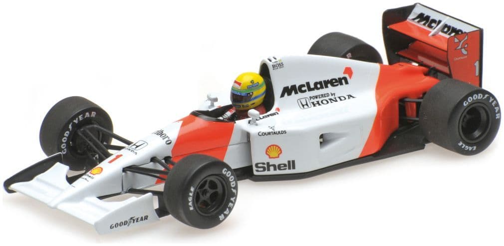 Minichamps 540 924301 Mclaren Honda Mp 4/7, Ayrton Senna, 1992 1:43 Scale *PRE ORDER £71.39*