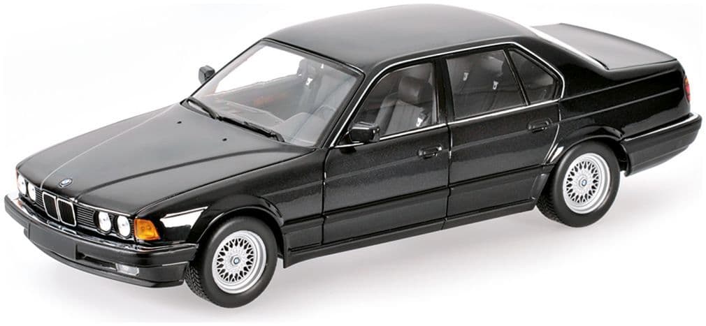 Minichamps 870 024204 Bmw 7-Series (E32), 1986, Black Metallic 1:87 Scale *PRE ORDER £22.94*