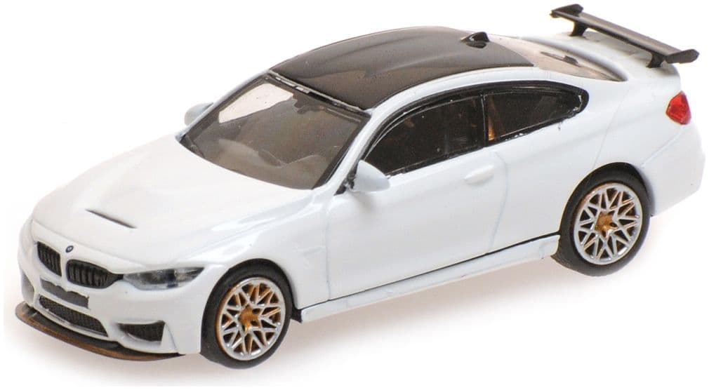 Minichamps 870 027105 Bmw M4 Gts, 2016, White W/ Orange Wheels 1:87 Scale *PRE ORDER £17.84*