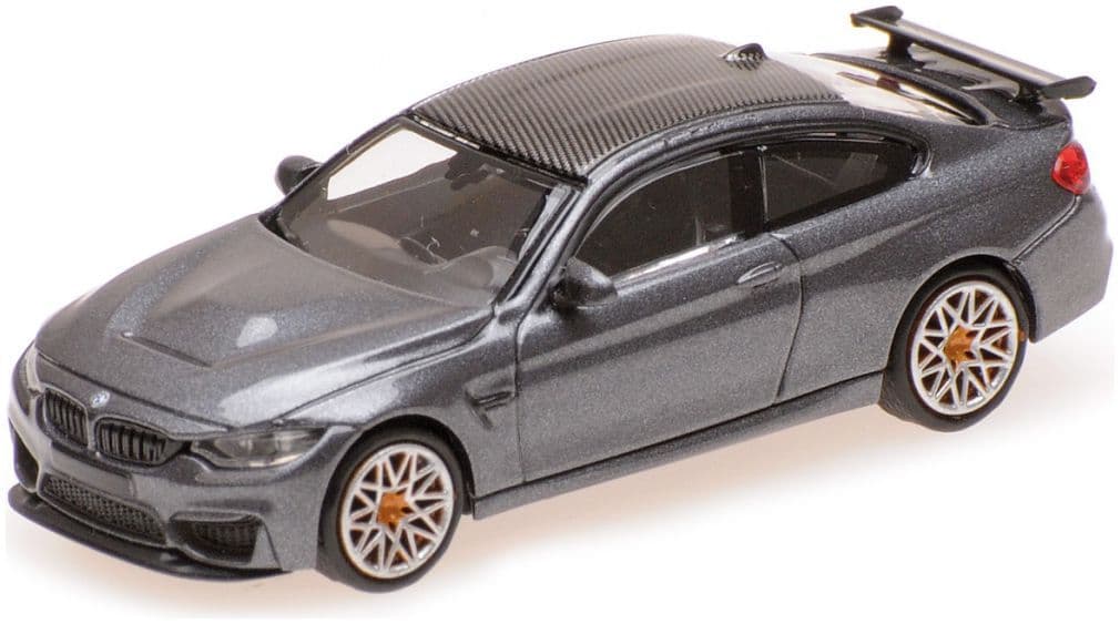 Minichamps 870 027107 BMW M4 GTS 2016, Grey Metallic W/ Orange Wheels 1:87 Scale *PRE ORDER £17.84*