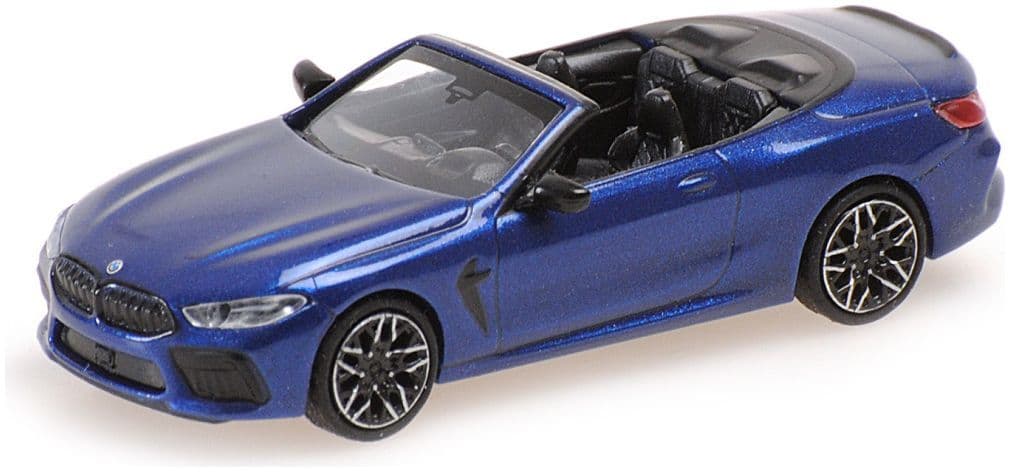 Minichamps 870 029030 Bmw M8 Cabriolet, 2019, Blue Metallic 1:87 Scale *PRE ORDER £22.94*