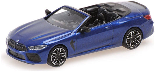 Minichamps 870 029030 Bmw M8 Cabriolet, 2019, Blue Metallic 1:87 Scale *PRE ORDER £22.94*