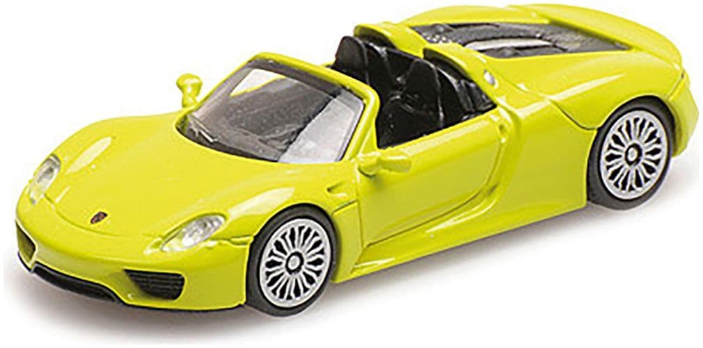 Minichamps 870 062134 Porsche 918 Spyder, 2013, Gelbgr?n 1:87 Scale *PRE ORDER £22.94*