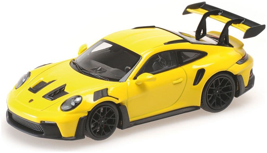 Minichamps 870 065024 Porsche 911 (992) Gt3 Rs 2024, Yellow W/Black Wheels 1:87 Scale *PRE ORDER £22.94*