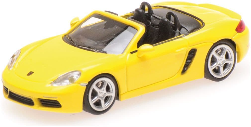 Minichamps 870 065132 Porsche 718 Boxster, 2016, Yellow 1:87 Scale *PRE ORDER £17.84*