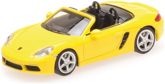 Minichamps 870 065132 Porsche 718 Boxster, 2016, Yellow 1:87 Scale *PRE ORDER £17.84*