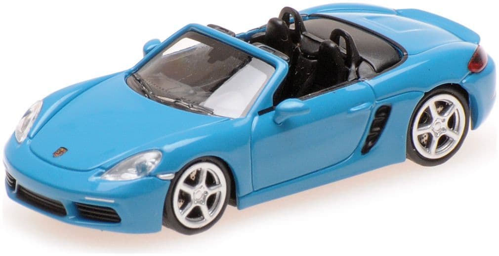 Minichamps 870 065134 Porsche 718 Boxster 2016 Turquoise/Blue 1:87 Scale *PRE ORDER £17.84*