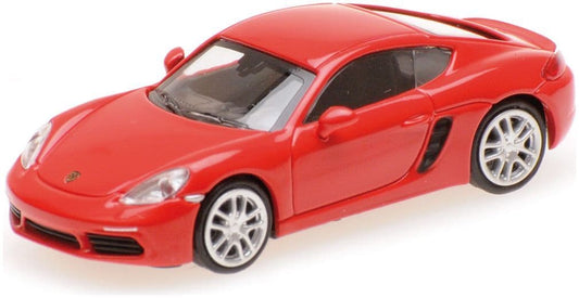 Minichamps 870 065222 Porsche 718 Cayman, 2016, Red 1:87 Scale *PRE ORDER £17.84*