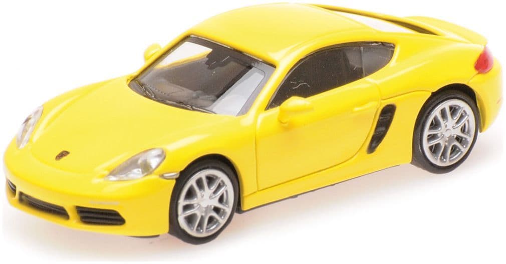 Minichamps 870 065224 Porsche 718 Cayman, 2016, Yellow 1:87 Scale *PRE ORDER £17.84*