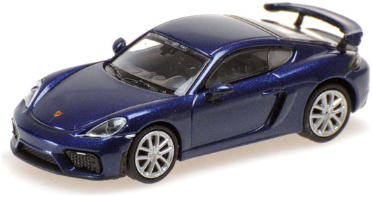 Minichamps 870 067600 Porsche 718 Cayman GT4 (981) 2019, Blue Metallic 1:87 Scale *PRE ORDER £22.94*