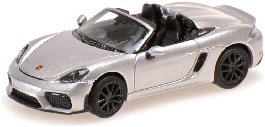 Minichamps 870 067704 Porsche 718 Spyder (981) 2019, Silver 1:87 Scale *PRE ORDER £22.94*