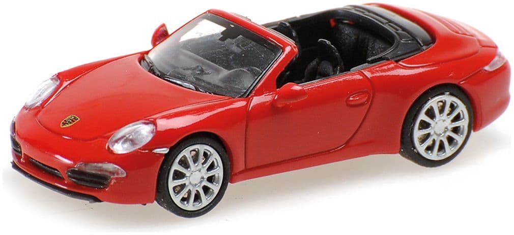 Minichamps 870 068030 Porsche 911 Cabriolet, 2013, Red 1:87 Scale *PRE ORDER £22.94*