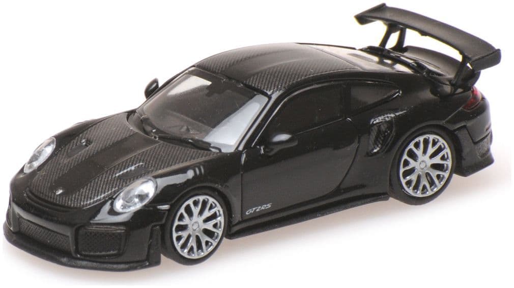 Minichamps 870 068120 Porsche 911 GT2 RS 2018, Black W/ Carbon Stripes 1:87 Scale *PRE ORDER £17.84*