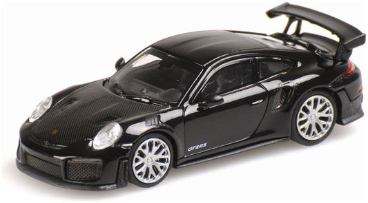 Minichamps 870 068125 Porsche 911 GT2 RS 2018, Black W/ Carbon Bonnet 1:87 Scale *PRE ORDER £17.84*