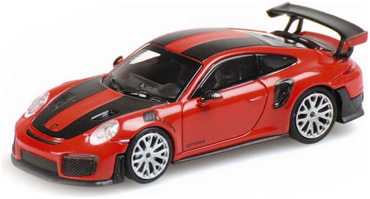 Minichamps 870 068126 Porsche 911 Gt2 Rs 2018, Red W/ Carbon 1:87 Scale *PRE ORDER £17.84*