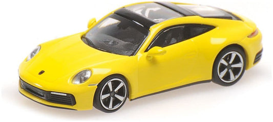 Minichamps 870 068322 Porsche 911 (992), Carrera 4S, 2019 Yellow 1:87 Scale *PRE ORDER £22.94*