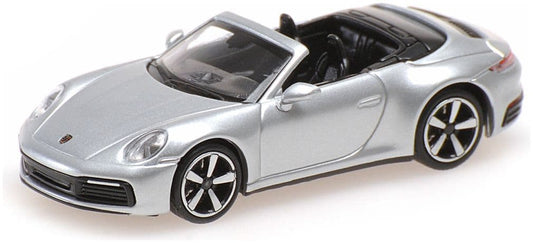 Minichamps 870 068334 Porsche 911 (992) Carrera 4S Cabriolet 2019, Silver 1:87 Scale *PRE ORDER £22.94*