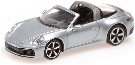 Minichamps 870 069062 Porsche 911 (992) Targa 4, 2020, Silver 1:87 Scale *PRE ORDER £22.94*
