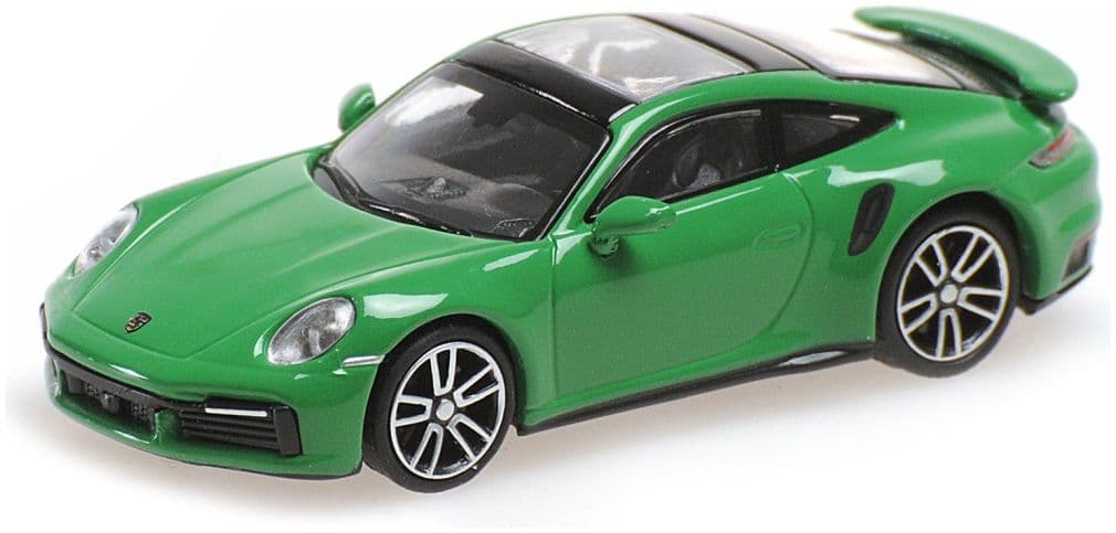 Minichamps 870 069070 Porsche 911 (992) Turbo S, 2020, Green 1:87 Scale *PRE ORDER £22.94*